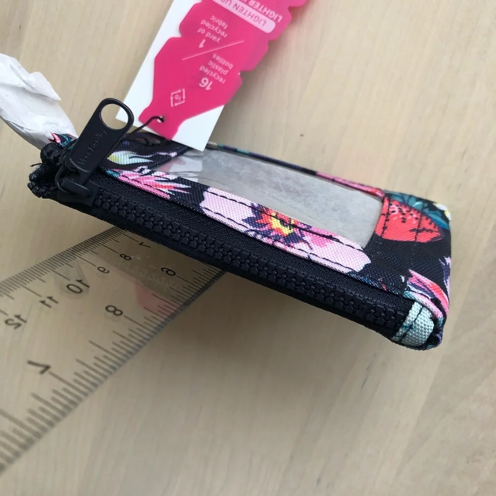 Vera Bradley Zip ID Case and Lanyard in ReActive Garden Picnic